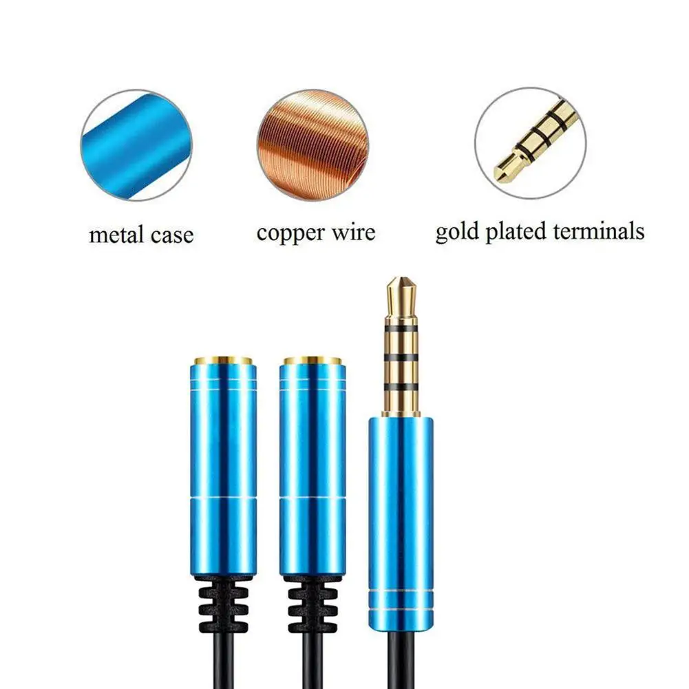 Earphone Accessories Audio Splitter Cable 3.5mm Male to 2 Port Female Extension Aux Cord Adapter Consumer Electronics 2021
Earphone Accessories Audio Splitter Cable 3.5mm Male to 2 Port Female Extension Aux Cord Adapter Consumer Electronics 2021