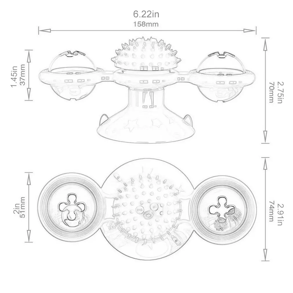 Interactive Puzzle Training Turntable Windmill Ball Round Shape Orbital Tower Funny Cat Toy Games Baby Educational Toy
Interactive Puzzle Training Turntable Windmill Ball Round Shape Orbital Tower Funny Cat Toy Games Baby Educational Toy