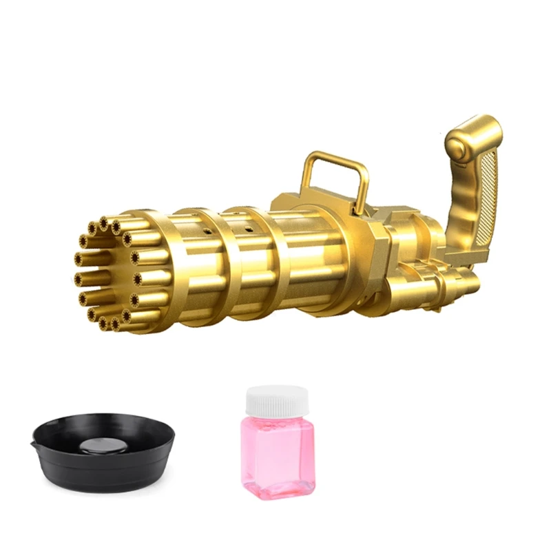 Battery Operated Electric Gatling Bubble 15 Holes Bubble Machine for Kids Outdoor Game Toys for Children Fun
Battery Operated Electric Gatling Bubble 15 Holes Bubble Machine for Kids Outdoor Game Toys for Children Fun