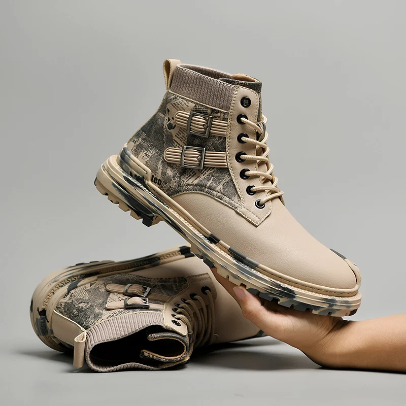 Men's Tooling Shoes Fashion Leather Breathable Lace-Up Shoes Outdoor British Trend Casual Shoes Classic Men Lace-Up Shoes
Men's Tooling Shoes Fashion Leather Breathable Lace-Up Shoes Outdoor British Trend Casual Shoes Classic Men Lace-Up Shoes