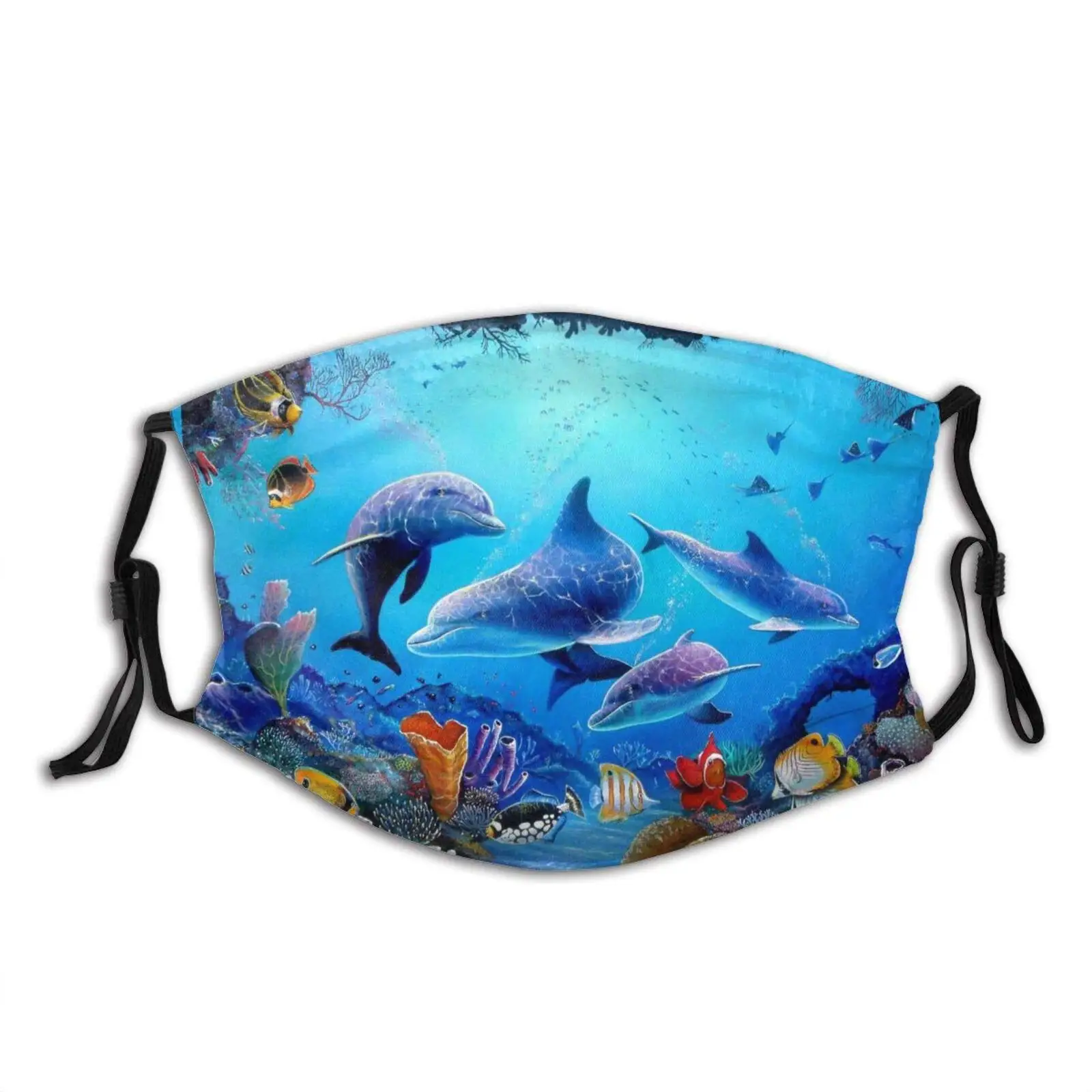 Animal Cute Dolphin Face Mask Reusable Washable Bandanas With Adjustable Earloops Fashion Scarves For Adult With 2 Pcs Filters
Animal Cute Dolphin Face Mask Reusable Washable Bandanas With Adjustable Earloops Fashion Scarves For Adult With 2 Pcs Filters