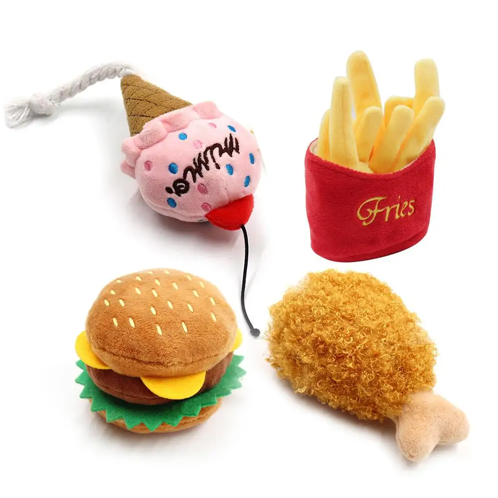Cute Hamburger Dog Toy BB Plush Pet Toys French Fries Dogs Chew Squeak Toys 
Cute Hamburger Dog Toy BB Plush Pet Toys French Fries Dogs Chew Squeak Toys