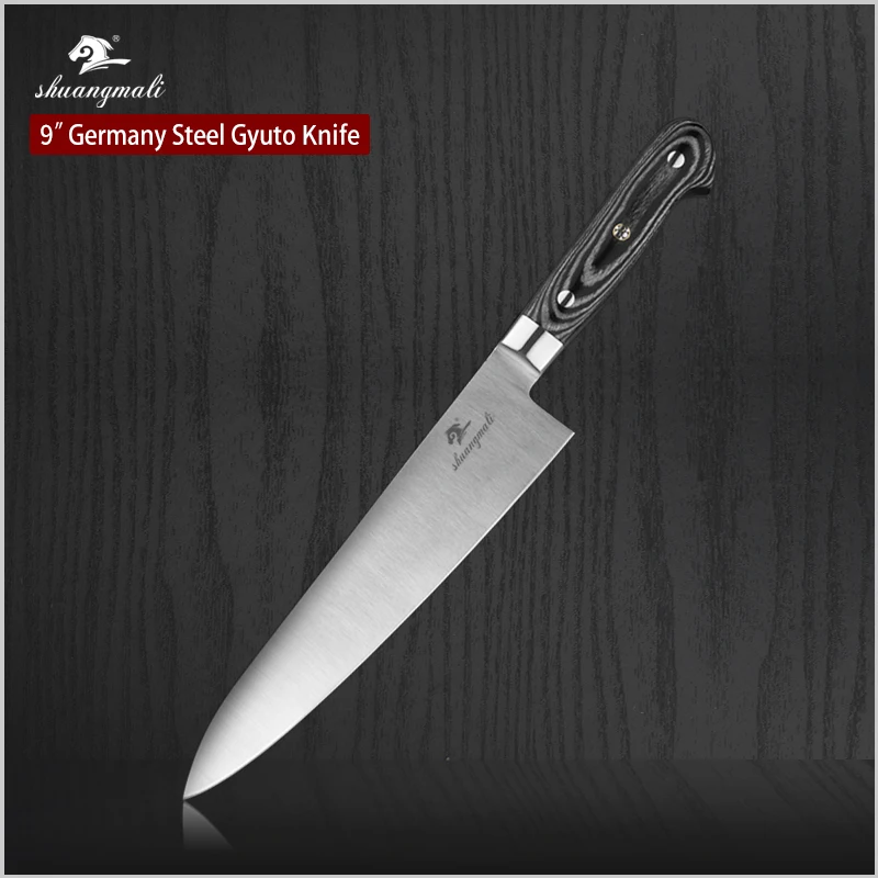 Shuangmali 9Inch Slicing Gyuto Chef Knife Germany 1.4116 Stainless Steel Kitchen Cooking Knives Japanese Filleting Cleaver Knife
Shuangmali 9Inch Slicing Gyuto Chef Knife Germany 1.4116 Stainless Steel Kitchen Cooking Knives Japanese Filleting Cleaver Knife