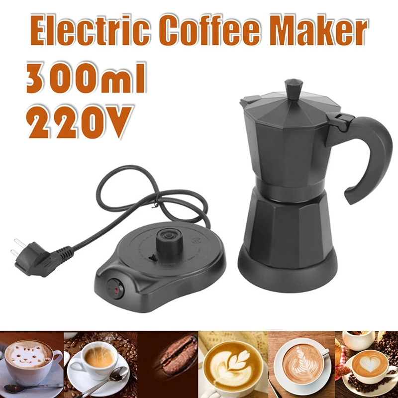 300Ml Portable Electric Coffee Maker Stainless Steel Espresso Mocha Coffee Pot Percolator Tools Filter EU PLUG
300Ml Portable Electric Coffee Maker Stainless Steel Espresso Mocha Coffee Pot Percolator Tools Filter EU PLUG
