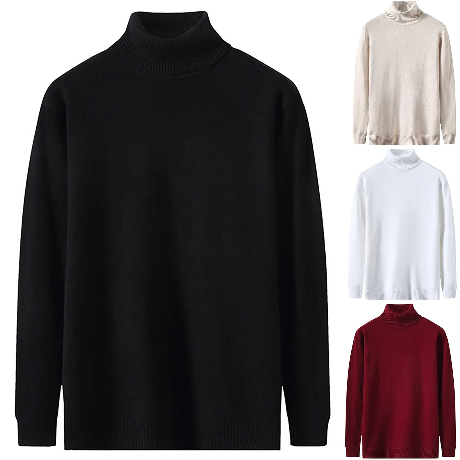 2021 Winter New Men's Turtleneck Sweaters Knitted Pullovers Men Solid Color Casual Male Sweater Long Sleeve Knitted Sweater
2021 Winter New Men's Turtleneck Sweaters Knitted Pullovers Men Solid Color Casual Male Sweater Long Sleeve Knitted Sweater