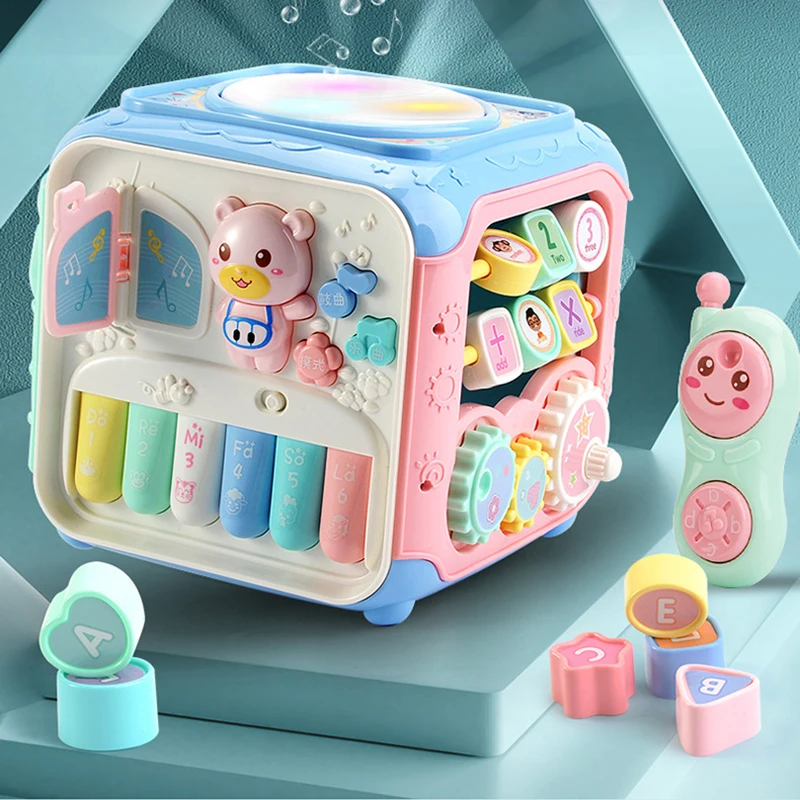 Музыкальный ручной барабан телефон для детей, Когнитивная форма, Шестигранник, игрушки-пазлы, многофункциональное раннее образование, для детей 6-24 месяцев
Музыкальный ручной барабан телефон для детей, Когнитивная форма, Шестигранник, игрушки-пазлы, многофункциональное раннее образование, для детей 6-24 месяцев