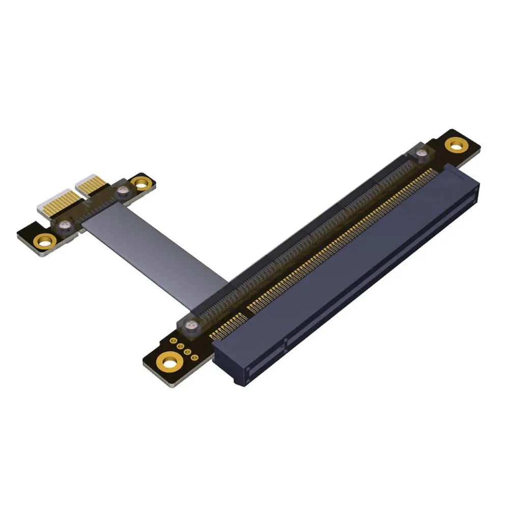 2pcs/lot PCI-E Gen3.0 1x To 16x Riser Cable 30cm PCI-Express PCI-E X16 Extender Right Angled Elbow Design
2pcs/lot PCI-E Gen3.0 1x To 16x Riser Cable 30cm PCI-Express PCI-E X16 Extender Right Angled Elbow Design