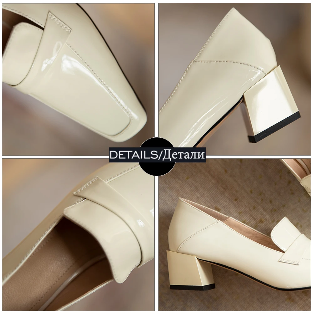 WETKISS Women Genuine Leather Pumps Square Toe High Heels Footwear Spring Casual Square Heels Fashion Ladies Wedding Dress Shoes
WETKISS Women Genuine Leather Pumps Square Toe High Heels Footwear Spring Casual Square Heels Fashion Ladies Wedding Dress Shoes