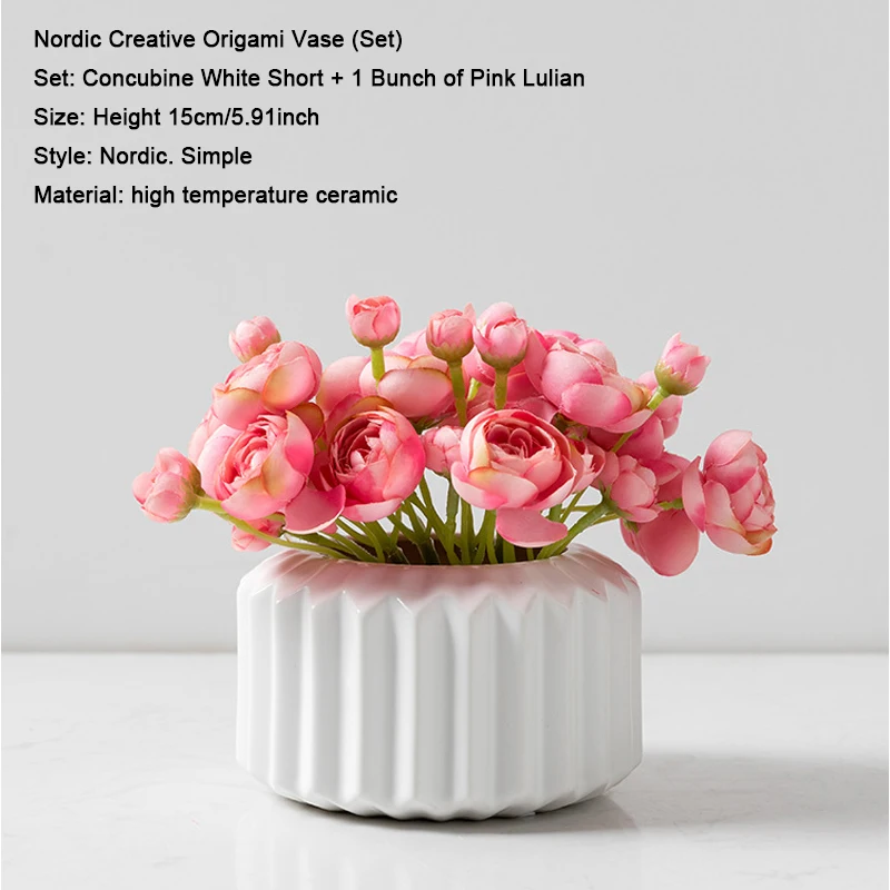 Nordic ins wind creative home living room decoration vase ornaments restaurant dried flower flower arrangement ceramic vase
Nordic ins wind creative home living room decoration vase ornaments restaurant dried flower flower arrangement ceramic vase