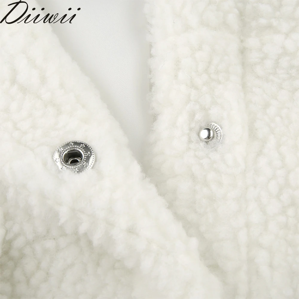 DiiWii Womens Solid Color Wool Lapel Long Sleeve Pocket Jacket Trim Autumn Winter Jacket
DiiWii Womens Solid Color Wool Lapel Long Sleeve Pocket Jacket Trim Autumn Winter Jacket