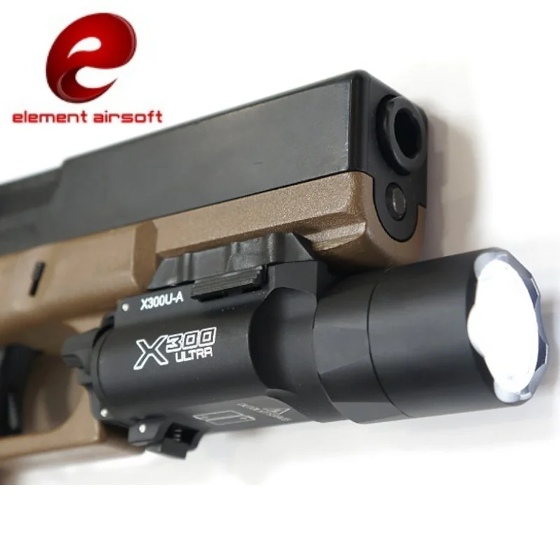 Вспышка для тактического пистолета Element Airsoft X300U, ультралегкий светодиодный светильник для оружия, фонарь для пневматического оружия s EX359
Вспышка для тактического пистолета Element Airsoft X300U, ультралегкий светодиодный светильник для оружия, фонарь для пневматического оружия s EX359