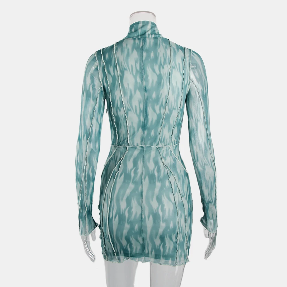JillPeri Women Long Sleeve Printed Mesh Hollow Out Mini Dress Sexy Strip Club Party Wear Green Women Bodycon Dress
JillPeri Women Long Sleeve Printed Mesh Hollow Out Mini Dress Sexy Strip Club Party Wear Green Women Bodycon Dress