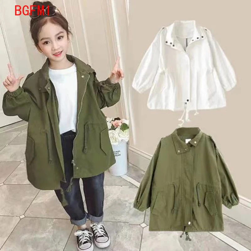 Kid Girls Cotton Mid-length Trench sport Coat New Spring Autumn Clothes Children Corset Casual Jacket Girl 0-7yrs Baby Outerwear
Kid Girls Cotton Mid-length Trench sport Coat New Spring Autumn Clothes Children Corset Casual Jacket Girl 0-7yrs Baby Outerwear