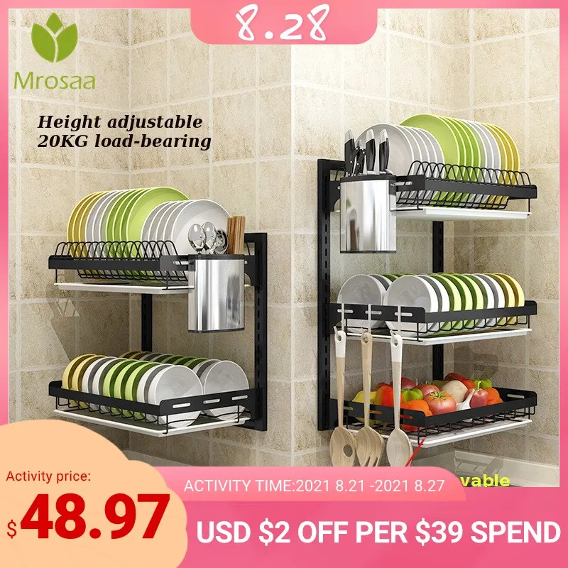 Stainless Steel Kitchen Dish Rack Desktop Plate Cutlery Cup Dish Drainer Drying Rack Wall Mount Kitchen Organizer Storage Holder
Stainless Steel Kitchen Dish Rack Desktop Plate Cutlery Cup Dish Drainer Drying Rack Wall Mount Kitchen Organizer Storage Holder