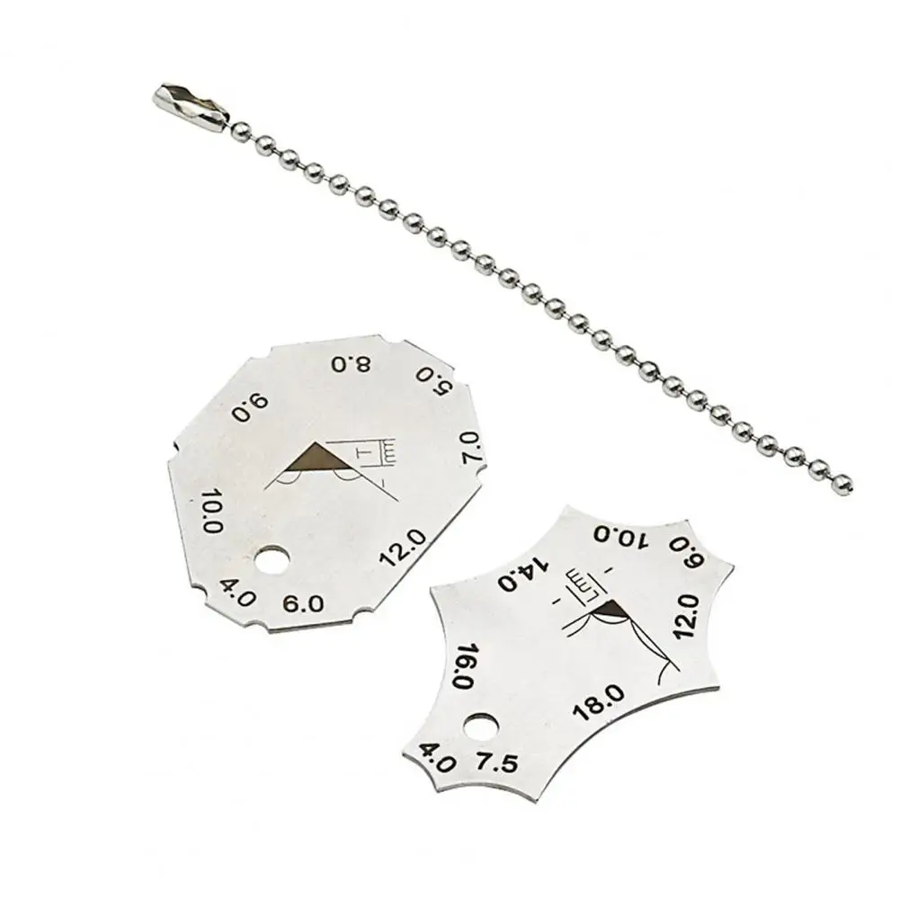 1 Pair Weld Gauge Small Bulk Practical Stainless Steel Inspection Ruler for Welding High Hardness Abrasive Resistance
1 Pair Weld Gauge Small Bulk Practical Stainless Steel Inspection Ruler for Welding High Hardness Abrasive Resistance