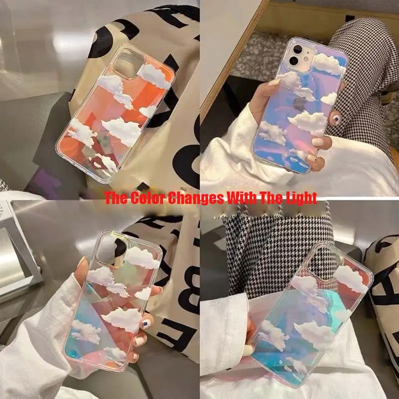 Discolor Laser Aurora Clouds Case for iPhone 11 Pro Max 12 Mini SE 2020 X Xr 8 7 Plus Xs Max Clear Soft Silicone Luxury Cover
Discolor Laser Aurora Clouds Case for iPhone 11 Pro Max 12 Mini SE 2020 X Xr 8 7 Plus Xs Max Clear Soft Silicone Luxury Cover