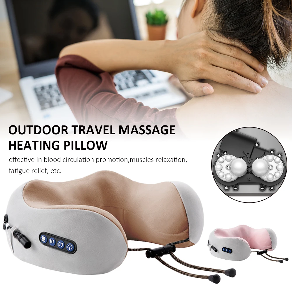 Electric Neck Massager U-Shaped Heating Neck Kneading Pillow with Memory Foam Core Cervical Massager for Pain Fatigue Relief
Electric Neck Massager U-Shaped Heating Neck Kneading Pillow with Memory Foam Core Cervical Massager for Pain Fatigue Relief