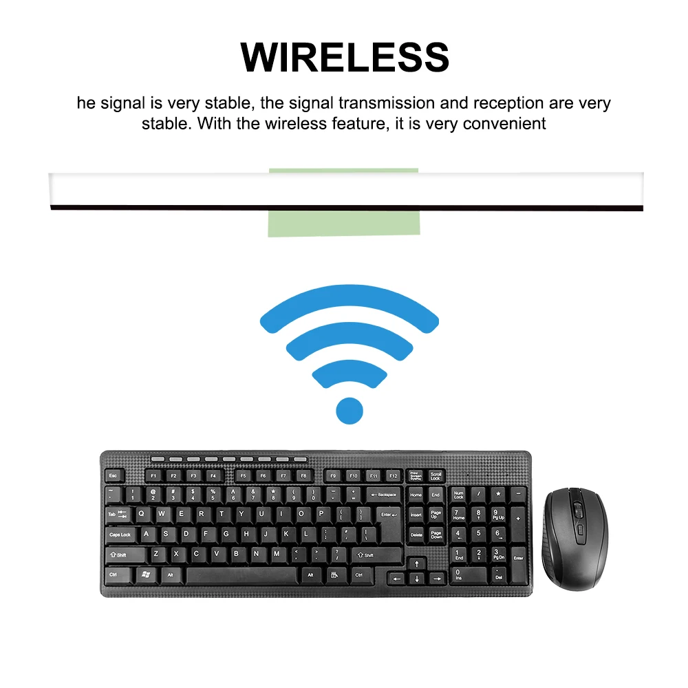 Wireless Keyboard and Mouse USB Mini keyboard Mouse Combos Noiseless Gaming Keyboard with mouse set For TV PC Laptop
Wireless Keyboard and Mouse USB Mini keyboard Mouse Combos Noiseless Gaming Keyboard with mouse set For TV PC Laptop