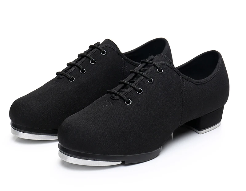 New Classic Oxford Cloth Clogging Tap Shoes For Men And Women Lace Up Middle Heel Aluminum Sole Jazz Clogging Shoes EU34-EU45
New Classic Oxford Cloth Clogging Tap Shoes For Men And Women Lace Up Middle Heel Aluminum Sole Jazz Clogging Shoes EU34-EU45