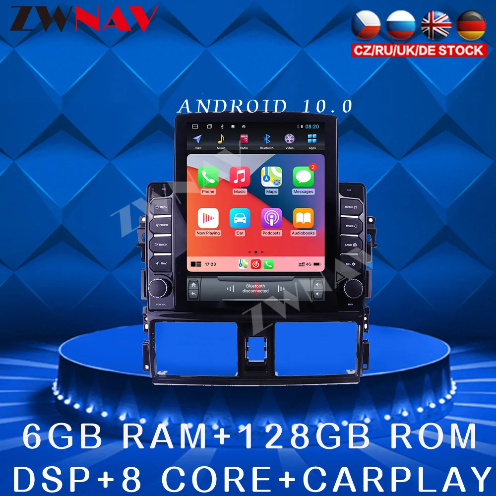 for Toyota YarisVios 2013-2016 Android 10 Tesla style Car DVD Player GPS navigation Car Auto Radio Stereo Multimedia Player
for Toyota YarisVios 2013-2016 Android 10 Tesla style Car DVD Player GPS navigation Car Auto Radio Stereo Multimedia Player