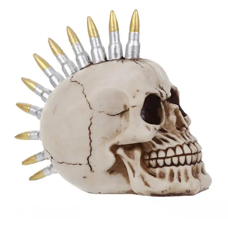 18*15*10cm 340g Antique White Bullet Resin Skull Head Creative Vintage Office Decor Micro Landscape Garden Statue Accessories
18*15*10cm 340g Antique White Bullet Resin Skull Head Creative Vintage Office Decor Micro Landscape Garden Statue Accessories