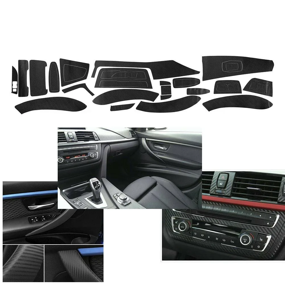 3D Interior Matte Black Car Decal Trim Sticker For BMW 3 Series F30 F31 Premium Quality Carbon Fiber Texture Vinyl Car Stickers
3D Interior Matte Black Car Decal Trim Sticker For BMW 3 Series F30 F31 Premium Quality Carbon Fiber Texture Vinyl Car Stickers