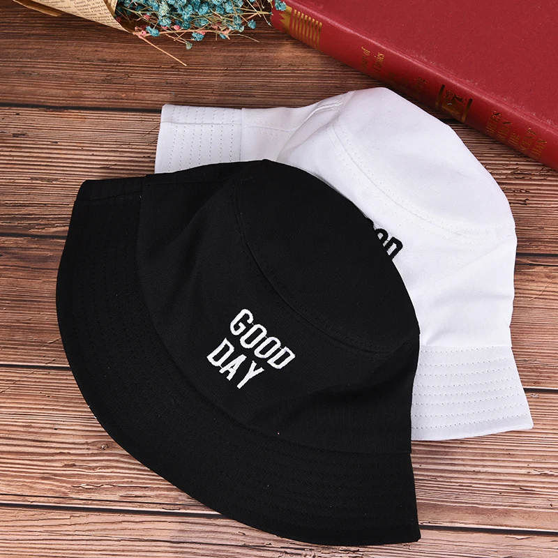 1PC Good Day Letters Bucket Hats Men Women Embroidery Hat Beach Outdoor Hunting Cap
1PC Good Day Letters Bucket Hats Men Women Embroidery Hat Beach Outdoor Hunting Cap
