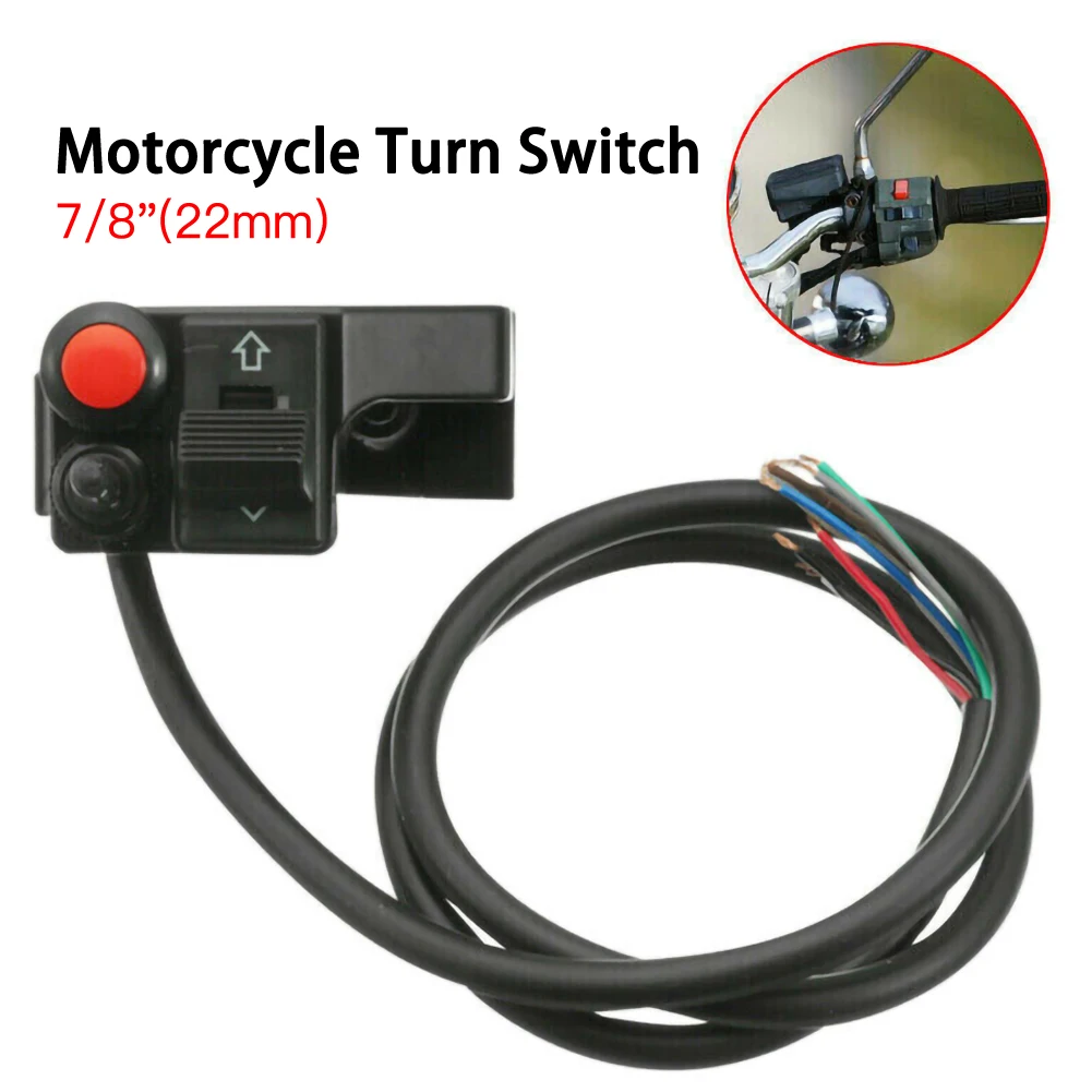 Universal 7/8" 22MM 12V Headlights/Turn Signal Lights/Horn Motorcycle Handlebar MountPush Button Horn Beam Turn Switch Wholesale
Universal 7/8" 22MM 12V Headlights/Turn Signal Lights/Horn Motorcycle Handlebar MountPush Button Horn Beam Turn Switch Wholesale