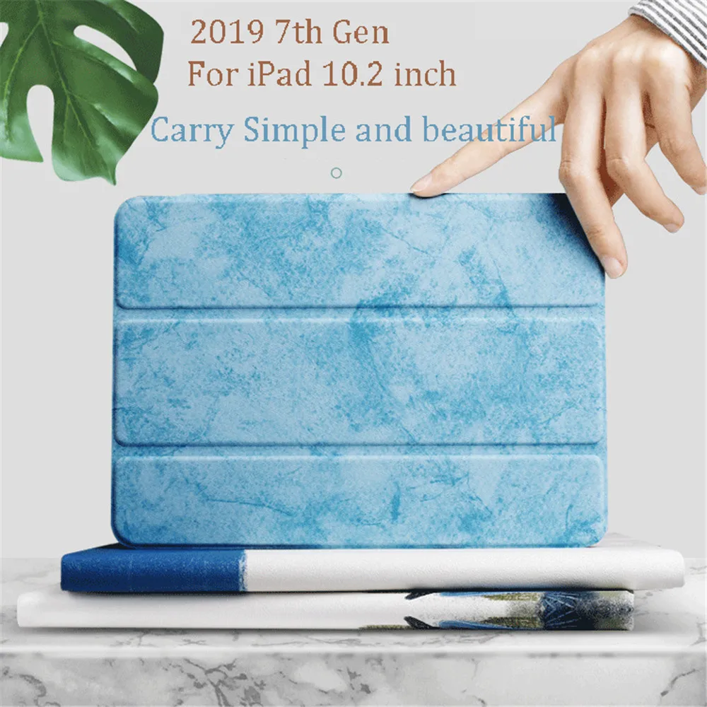 Чехол для iPad 10 2 дюйма 2019 7 го поколения с подставкой держателем карандашей чехол