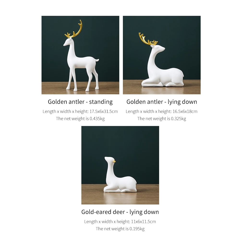 Home decoration modern resin statue deer ornaments home decoration accessories room decor Animal figurines for interior
Home decoration modern resin statue deer ornaments home decoration accessories room decor Animal figurines for interior