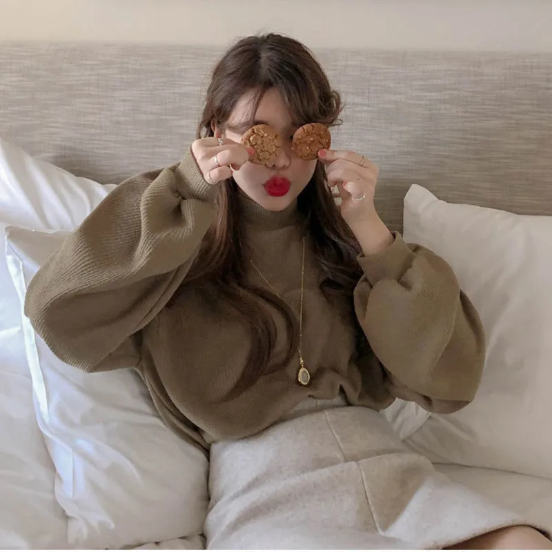 2021 Autumn Winter Women Sweater Knitted Ribbed Pullover Sweater Long Sleeve Turtleneck Slim Jumper Soft Warm Coat Female ZZ4 
2021 Autumn Winter Women Sweater Knitted Ribbed Pullover Sweater Long Sleeve Turtleneck Slim Jumper Soft Warm Coat Female ZZ4