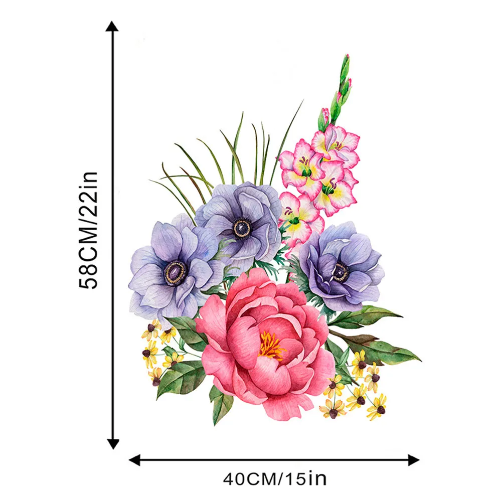 1 Set Of Wall Stickers 40*58cm Peony Rose Flower Wall Sticker Living Room Home Background DIY Decal
1 Set Of Wall Stickers 40*58cm Peony Rose Flower Wall Sticker Living Room Home Background DIY Decal