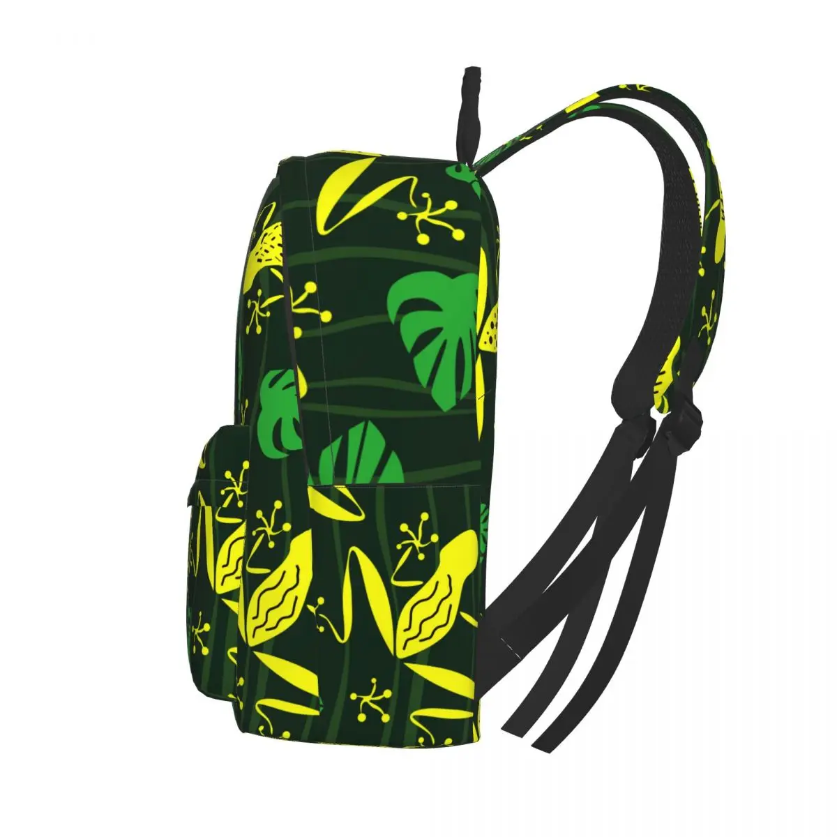 Backpack School Bookbag Contour Frogs And Leaves Waves Teenger Girl Bag Bagpack | Багаж и сумки