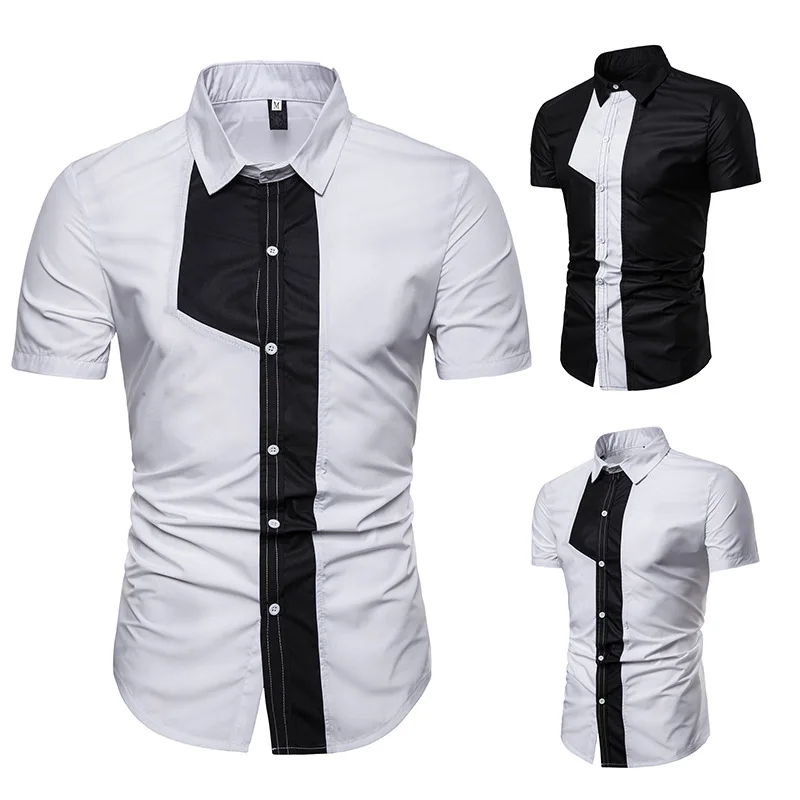 Men's Short Sleeve Shirt Color Matching Fashion Cross Border Men's Short Sleeve Shirt NX5287
Men's Short Sleeve Shirt Color Matching Fashion Cross Border Men's Short Sleeve Shirt NX5287