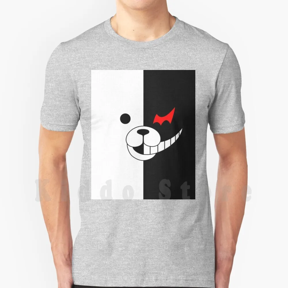 Футболка Monokuma, Мужская хлопковая футболка, Женская хлопковая черная белая Манга 
Футболка Monokuma, Мужская хлопковая футболка, Женская хлопковая черная белая Манга