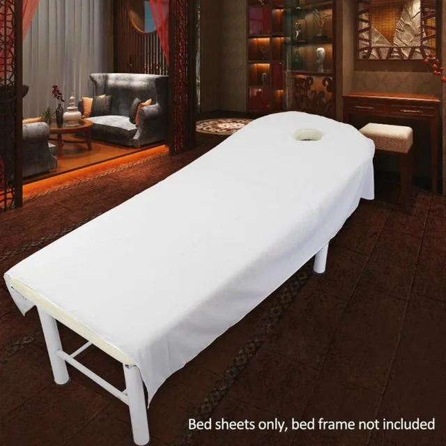Bed cover 1Pcs Professional Cosmetic salon sheets SPA massage treatment bed table cover sheets with hole 9 Colors to Choose 
Bed cover 1Pcs Professional Cosmetic salon sheets SPA massage treatment bed table cover sheets with hole 9 Colors to Choose