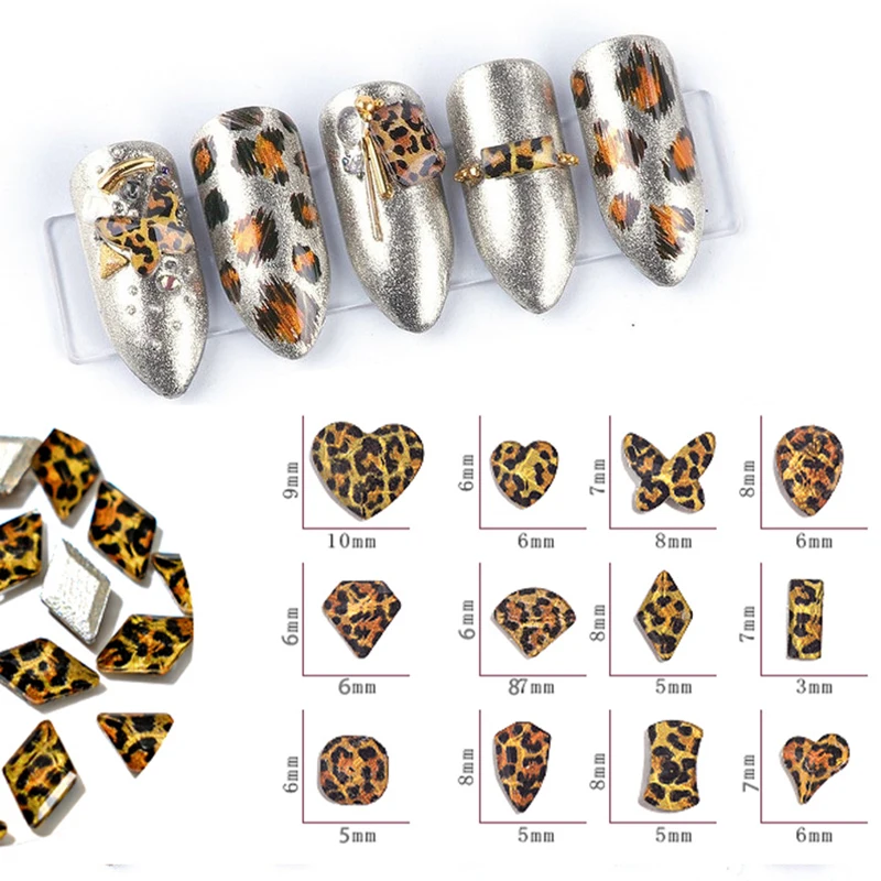10pcs/bag Leopard Print Nail Charms 3D Flat Back Leopard Design Resin Rhinestones Jewelry Manicure Crystal Gem Accessories YRK-3
10pcs/bag Leopard Print Nail Charms 3D Flat Back Leopard Design Resin Rhinestones Jewelry Manicure Crystal Gem Accessories YRK-3