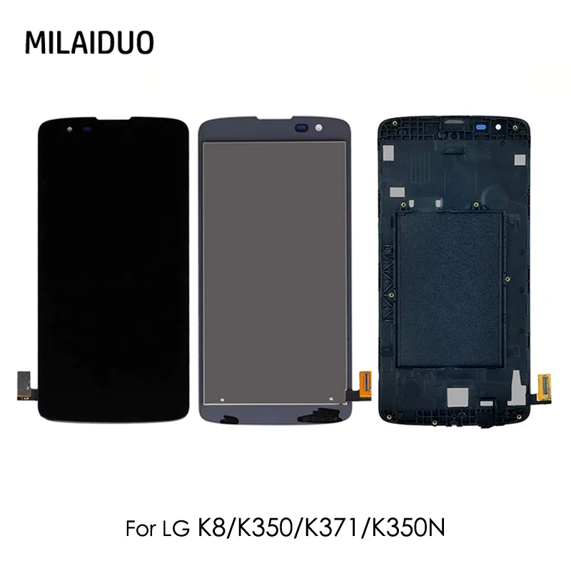 ЖК-дисплей для LG K8 K350 K371 K350N K350E K350DS кодирующий преобразователь сенсорного экрана в сборе черно-белый с рамкой
ЖК-дисплей для LG K8 K350 K371 K350N K350E K350DS кодирующий преобразователь сенсорного экрана в сборе черно-белый с рамкой