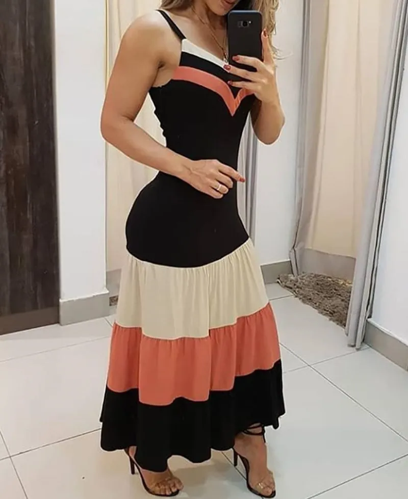 2021 new women's clothing black contrast color suspender dress sexy dress women harajuku dress
2021 new women's clothing black contrast color suspender dress sexy dress women harajuku dress