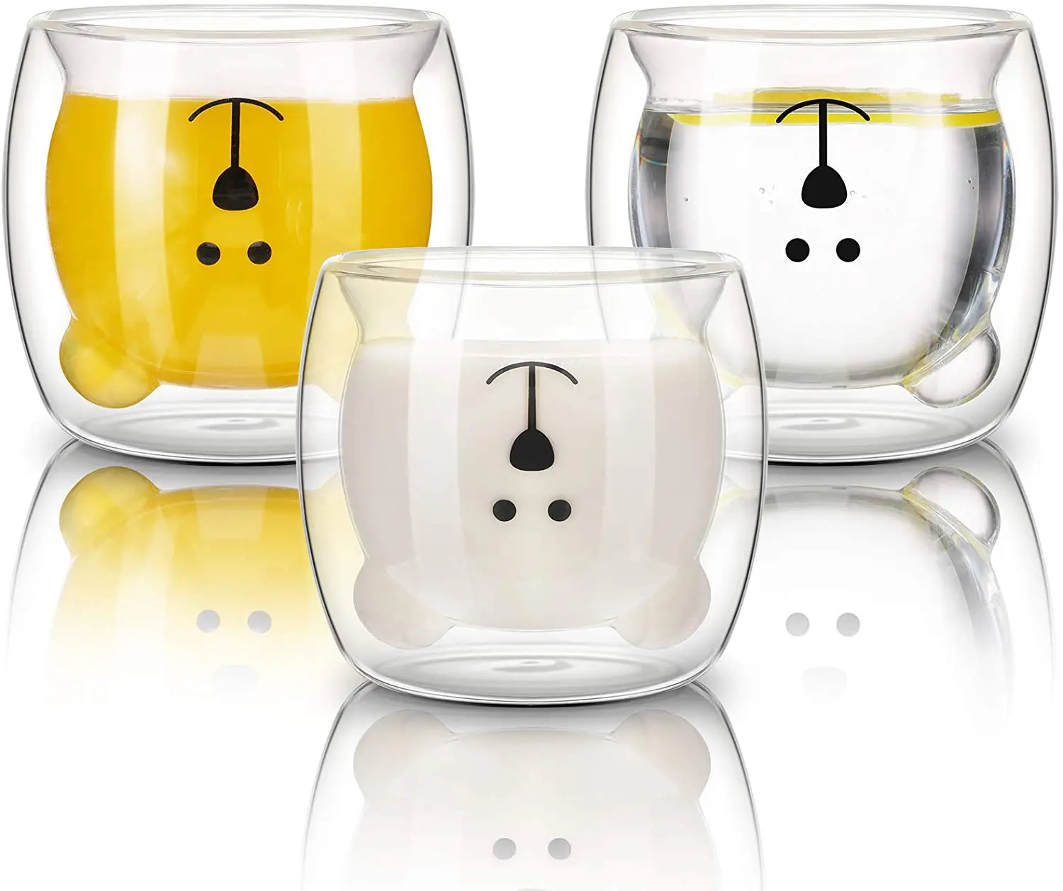 3 pieces of creative family packaging double glass bear cup animal tea milk cup home glass bear cup coffee cup water cup
3 pieces of creative family packaging double glass bear cup animal tea milk cup home glass bear cup coffee cup water cup