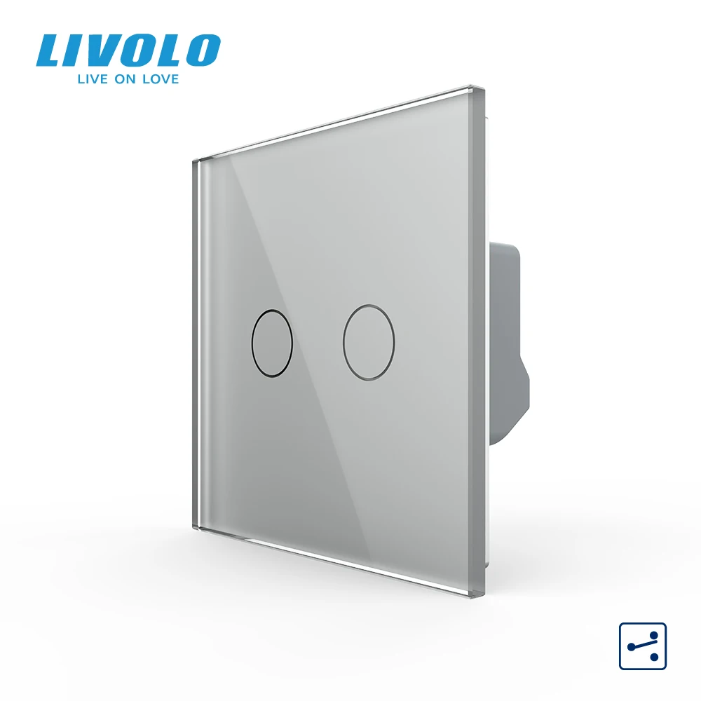 Сенсорный выключатель Livolo 2 клавиши
Сенсорный выключатель Livolo 2 клавиши
