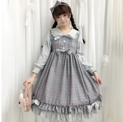 kawaii girl gothic lolita op loli Japanese sweet lolita dress retro peter pan collar bowknot high waist lattice victorian dress
kawaii girl gothic lolita op loli Japanese sweet lolita dress retro peter pan collar bowknot high waist lattice victorian dress