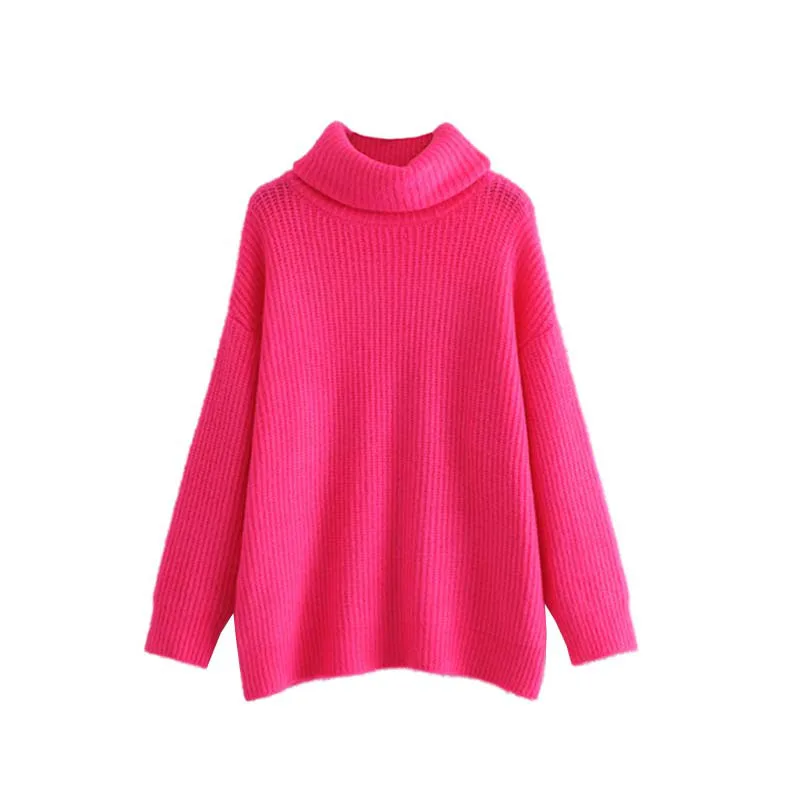 women turtleneck knitted loose sweater oversized warm thick long sleeve pullovers sweater
women turtleneck knitted loose sweater oversized warm thick long sleeve pullovers sweater