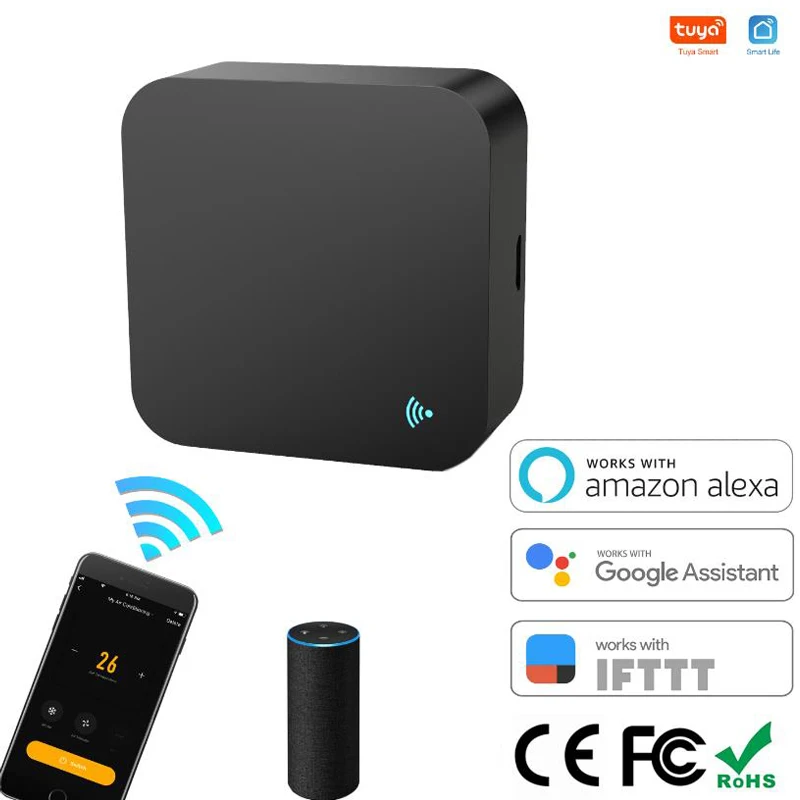 Tuya IR Remote Control Smart wifi Universal Infrared for smart home Control for TV DVD AUD AC Works with Amz Alexa Google Home
Tuya IR Remote Control Smart wifi Universal Infrared for smart home Control for TV DVD AUD AC Works with Amz Alexa Google Home