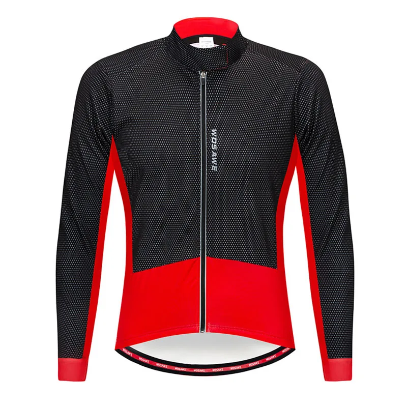 Wosawe Cycling Jersey Autumn Winter Cycling Running Reflective Windproof Breathable Polyester Sport Jersey for Mountain Biking
Wosawe Cycling Jersey Autumn Winter Cycling Running Reflective Windproof Breathable Polyester Sport Jersey for Mountain Biking
