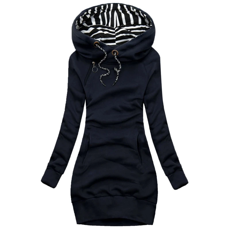 Long Sleeve Dress Hooded Striped Hooded Tops Drawstring Sweatshirts Slim Long Hoodies Fashion Women Sweatshirt Pullover Hoodies
Long Sleeve Dress Hooded Striped Hooded Tops Drawstring Sweatshirts Slim Long Hoodies Fashion Women Sweatshirt Pullover Hoodies