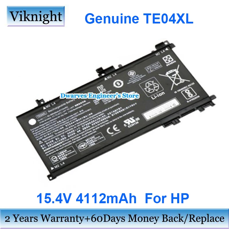 Genuine TE04XL 15.4V 4112mA Battery For HP HSTNN-DB7T Omen 15 Series HSTNN-DB7T HSTNN-DB8T HSTNN-UB7A HSTNNDB7T HSTNN-DB8T
Genuine TE04XL 15.4V 4112mA Battery For HP HSTNN-DB7T Omen 15 Series HSTNN-DB7T HSTNN-DB8T HSTNN-UB7A HSTNNDB7T HSTNN-DB8T