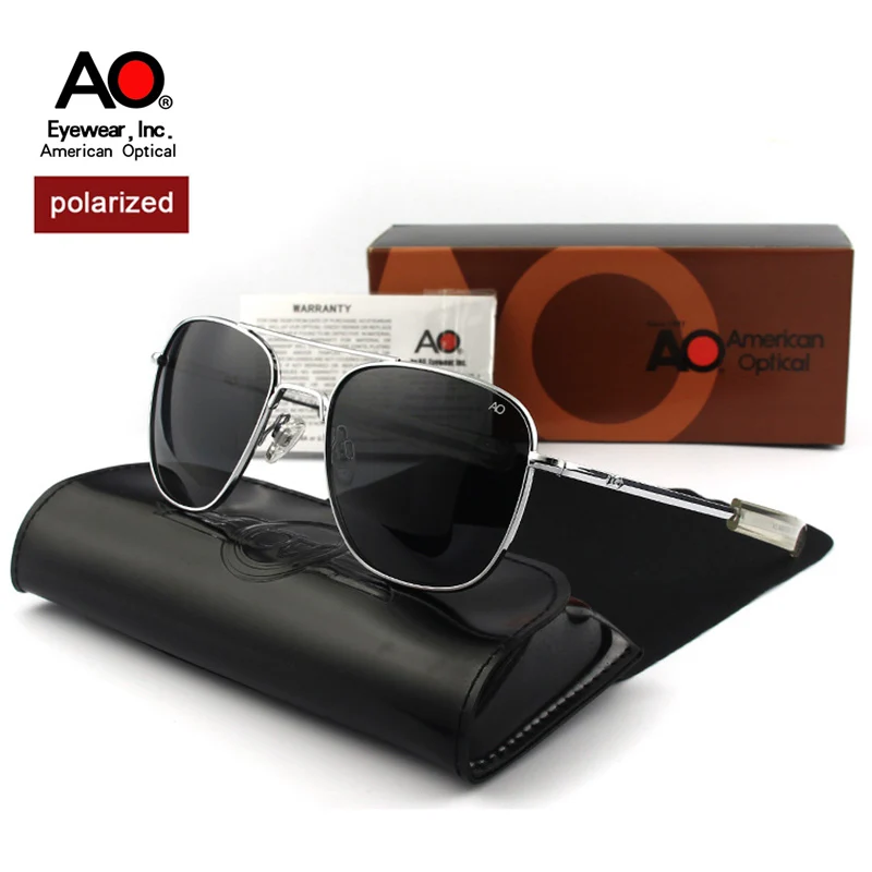 AO Sunglasses Man America Army Military Pilot Polarized Sun Glasses Woman Luxury Band Vintage Goggles OP55 OP57 Top Quality
AO Sunglasses Man America Army Military Pilot Polarized Sun Glasses Woman Luxury Band Vintage Goggles OP55 OP57 Top Quality