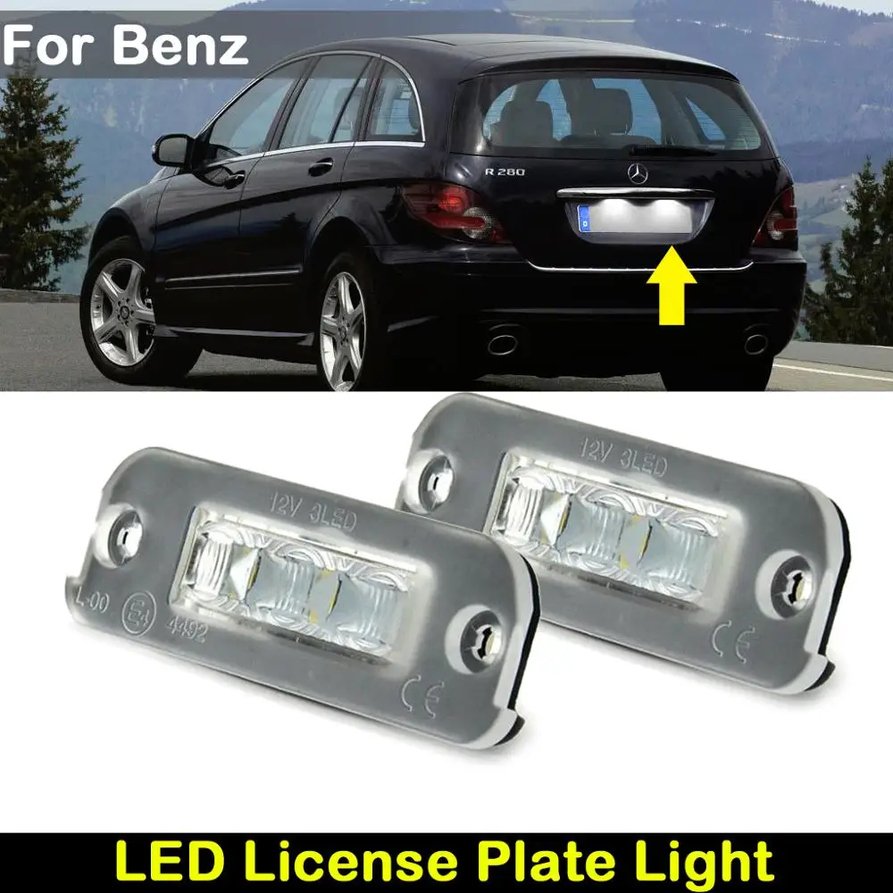 Для Benz R-Class W251 ML-Class W164 GL-Class X164 Автомобильный задний белый светодиодный светильник номерного знака, лампа номерного знака
Для Benz R-Class W251 ML-Class W164 GL-Class X164 Автомобильный задний белый светодиодный светильник номерного знака, лампа номерного знака