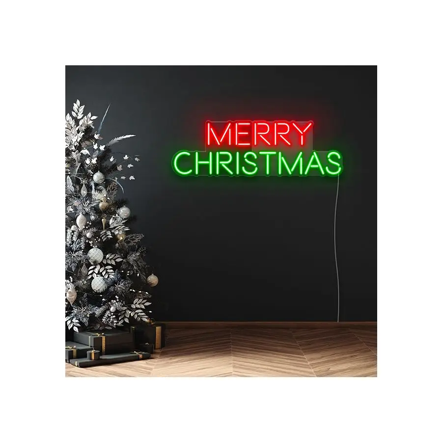 

Aesthetic Cute Merry Christmas Neon Sign Custom Decoracion Acrylic For Shop Party Gift Home Kawaii Wall Room Decor